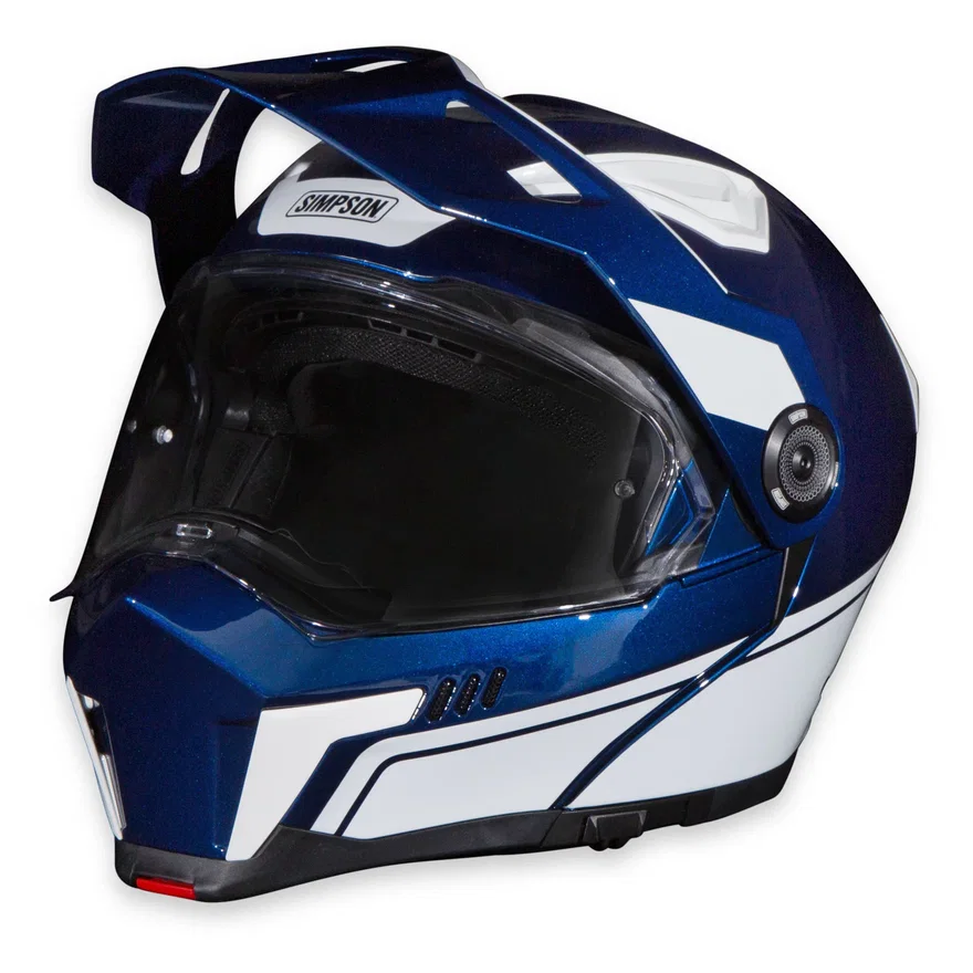 Journey Bandit Helmet - Blue/White - Medium