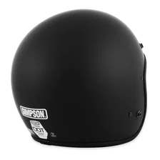 Chopper Helmet - Flat Black - Large image 5